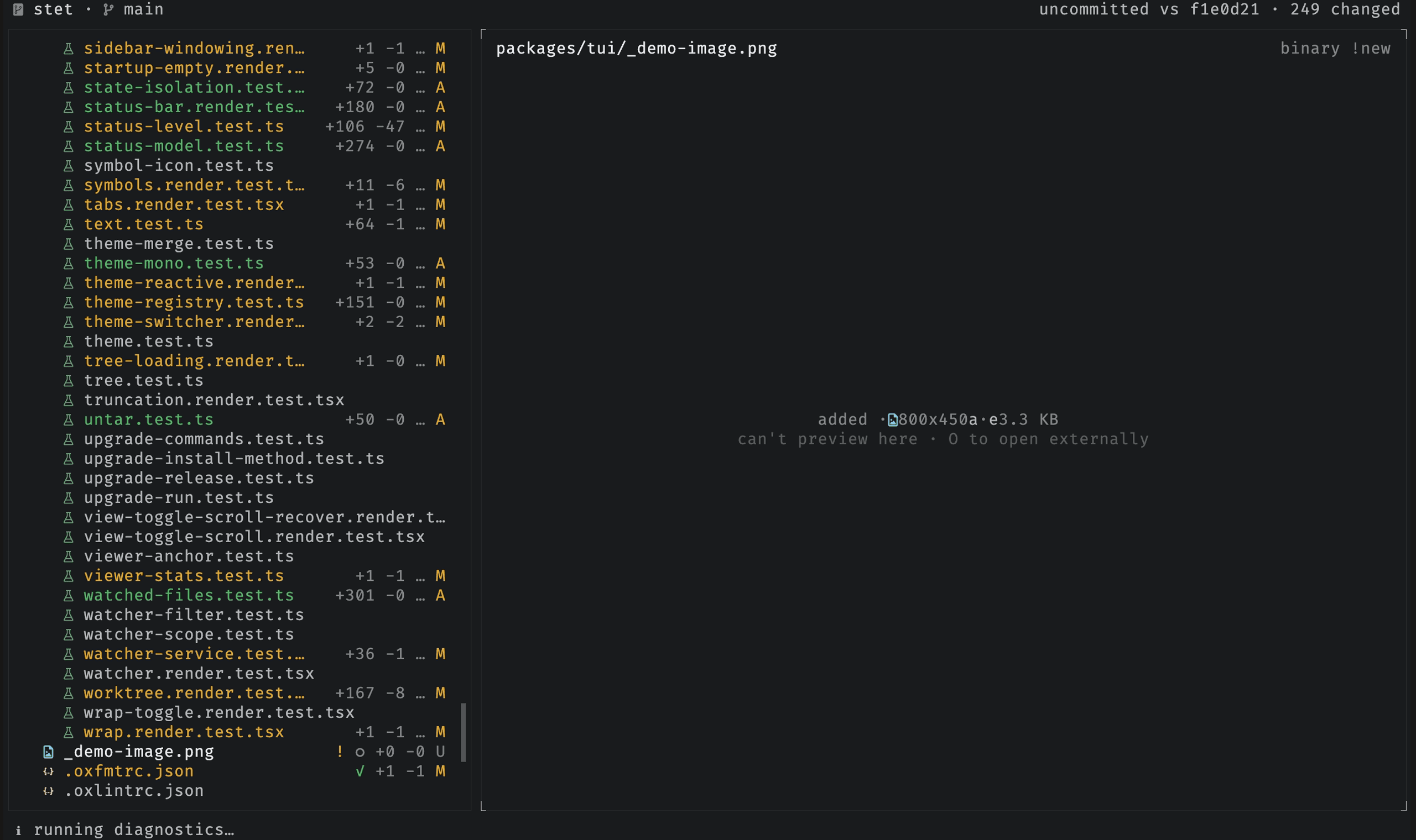 stet showing an image file's type, dimensions, and size instead of raw bytes